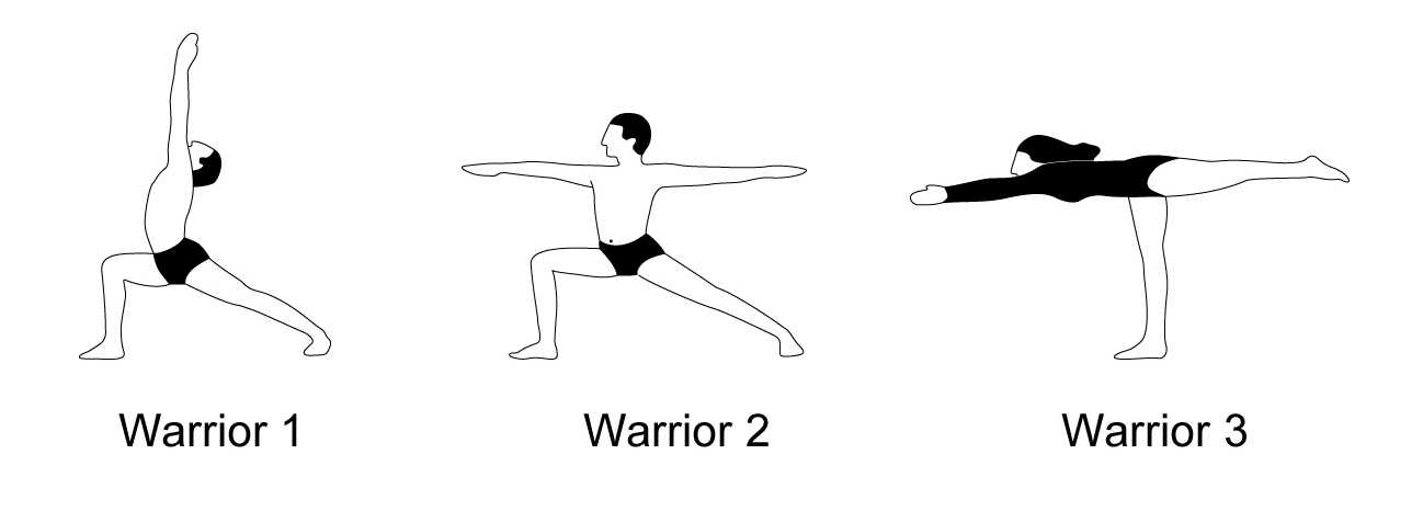 Warrior 3 Pose Variations